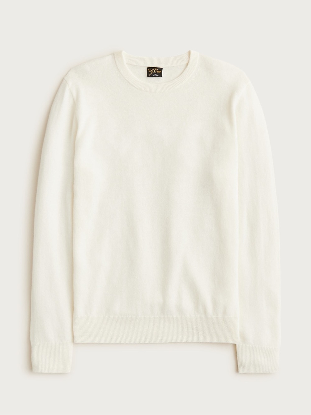 J. Crew Men’s Cashmere crewneck sweater in Snow Cream Size XXL NWT